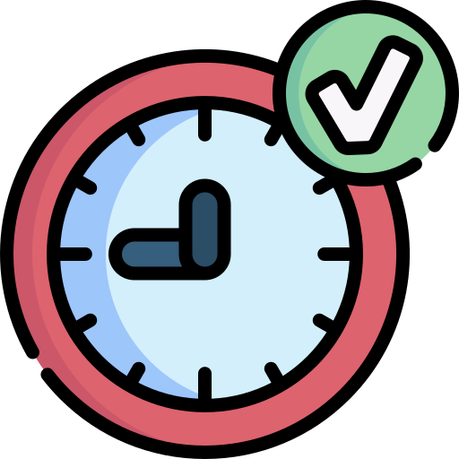 On-time airport transfer icon